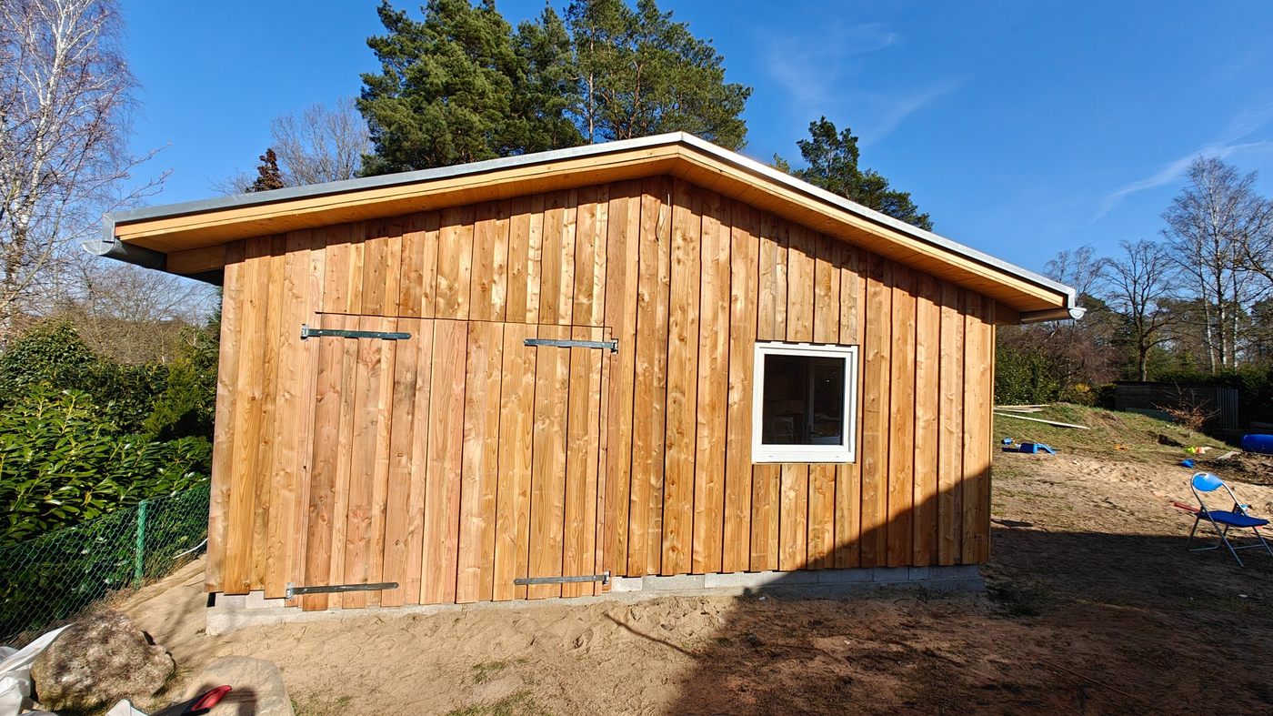 Gartenhaus fertig